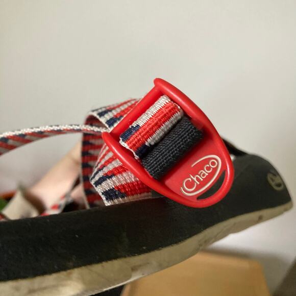 Chaco Women's Z/Cloud 2 Sandals - Taper Grenadine USA Red White Blue Women’s 10 - Picture 5 of 8